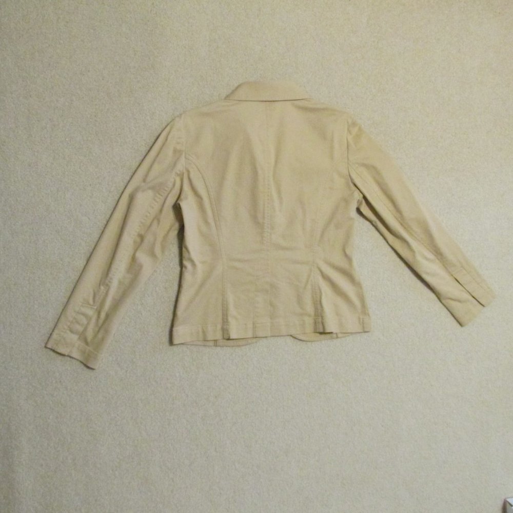 TALBOTS WOMEN'S SIZE 6 SUIT JACKET TAN BEIGE COUNTRY CASUAL BLAZER - Picture 5 of 8